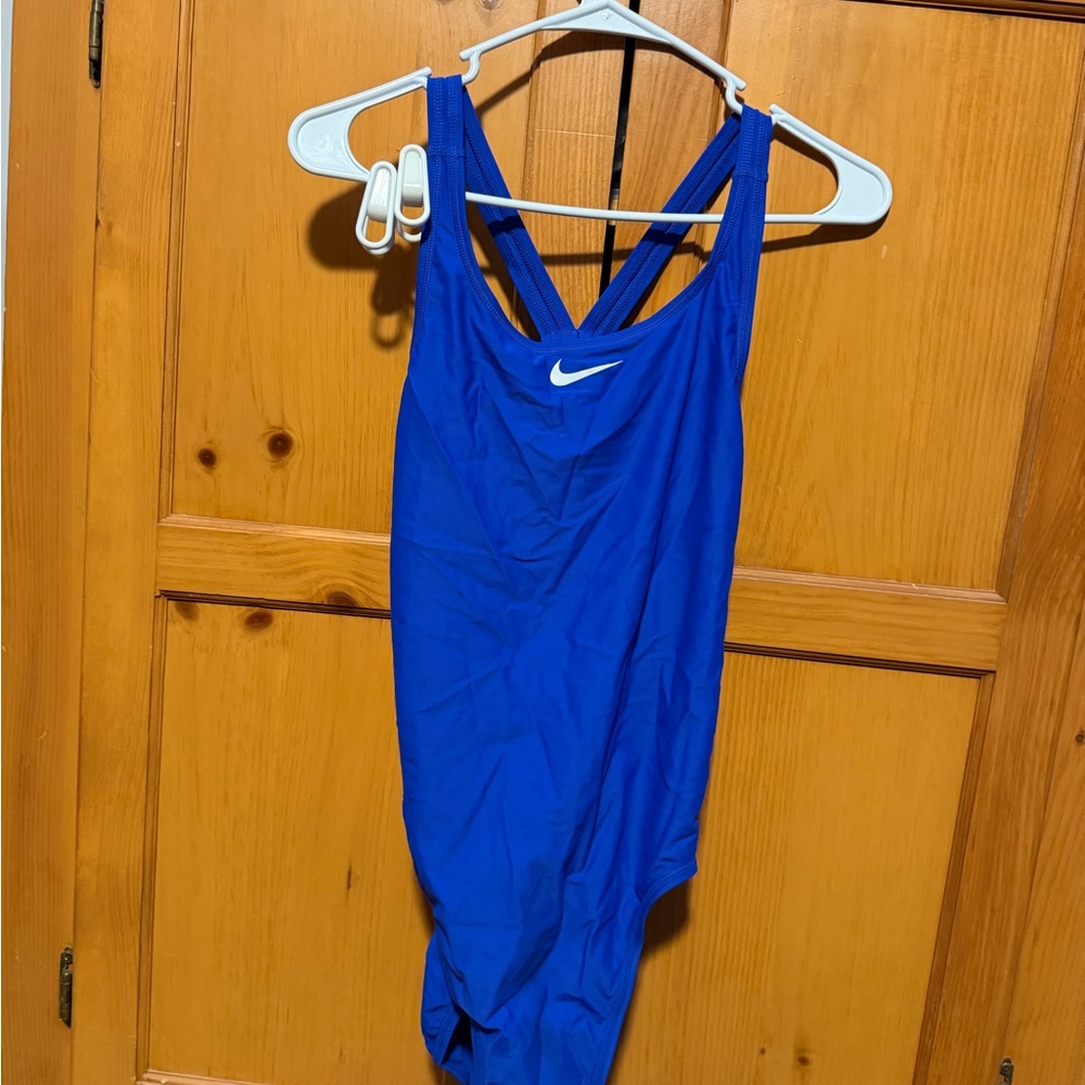 Nike Women's Royal Blue One-Piece Swimsuit